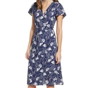 Leith Floral Wrap Dress